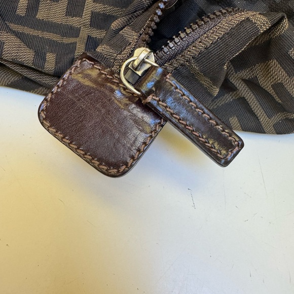 Fendi Brown and Black Cosmetic Bag with Iconic Pattern - Picture 6 of 8